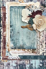 Junk journal scrapbook page