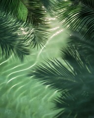 Palm Fronds and Water Shadows