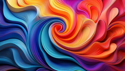 Obraz premium abstract colorful background with waves