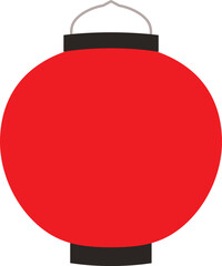 お祭りの赤い提灯