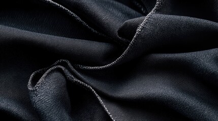 Fototapeta premium Close-up exploration of textured denim fabric revealing intricate details Generative AI