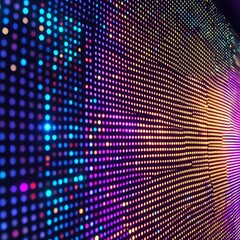 Obraz premium Captivating LED Screen Pixel Texture with Vibrant Digital Glow and RGB Grid