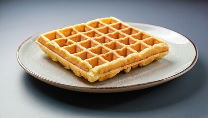 単体で配置された、ベルギーワッフル