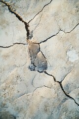 Vertical Peaces of eroded rock falling apart.