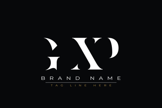 GXP abstract letter logo design. This logo is designed by three abstract letters.