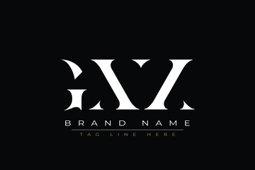 GXX abstract letter logo design. This logo is designed by three abstract letters.