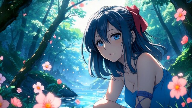 Vibrant anime characters in stunning hd artwork