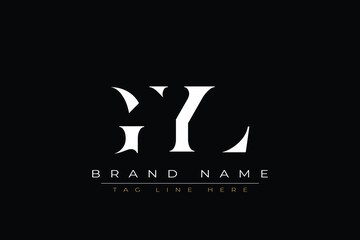 GYL abstract letter logo design. This logo is designed by three abstract letters.