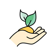 Organic Seed Vector icon