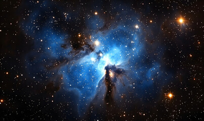 Fototapeta premium a stunning view of nebula in deep space.