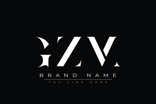 GZM abstract letter logo design. This logo is designed by three abstract letters.
