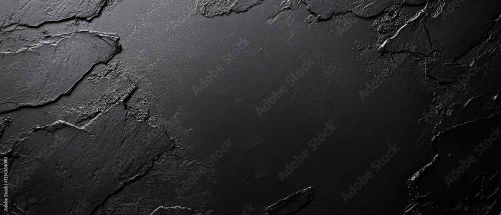 Poster dark textured background with rough stone surface and copy space abstract black stone texture for ma