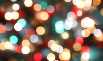 Festive bokeh lights.