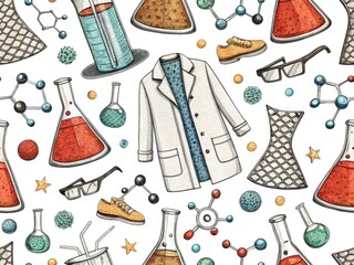 Science Experiment Fashion Photography - Textured Backdrop