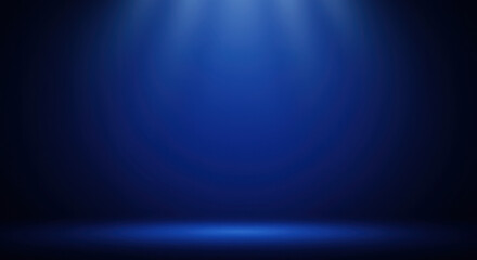 Abstract Gradient Royal Blue Background With Soft