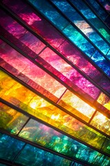 Vertical Abstract ark neon background with abstract lines and rays.