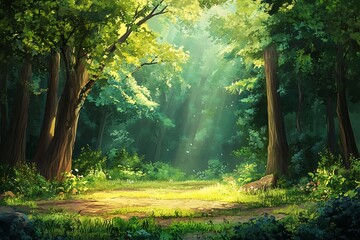 Fototapeta premium morning in the forest