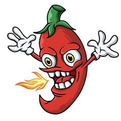 Cartoon chili illustration