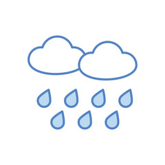 Rain Vector icon