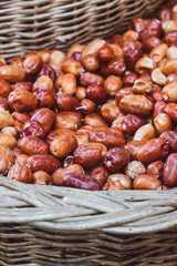 Delicious Fruit Oleaster in a Basket