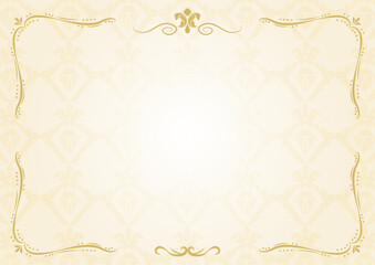 アンティーク表彰状背景枠２
