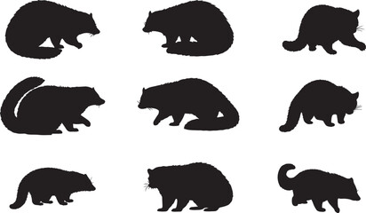 Binturong Silhouette