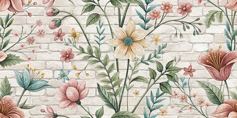 Urban Exploration: Delicate Spring Doodle Art Texture