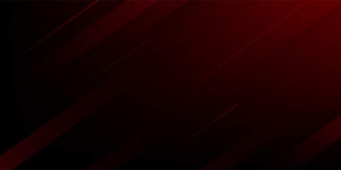 Abstract red and black design background with stroke and shadow effect. Red gradient wallpaper with minimal geometric. Modern and cool background.