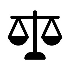 "Balance and Justice Scale Icon".
