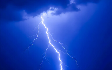 lightning in the sky