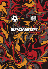 Soccer jersey pattern design for sublimation