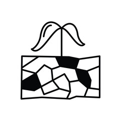 Drought Vector icon