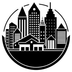 Fototapeta premium Building Icons Set: Perfect for Architecture and Real Estate Projects