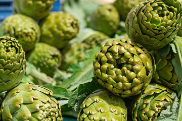 Organic Vegetable Artichoke in Bazaar