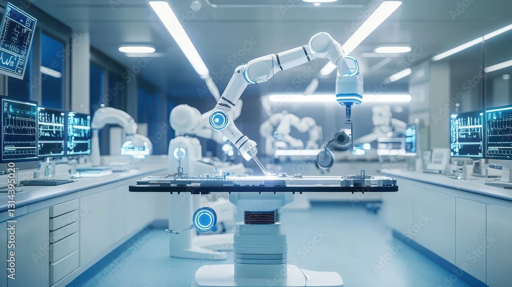 Aufkleber advanced robotics in a modern laboratory environment for research