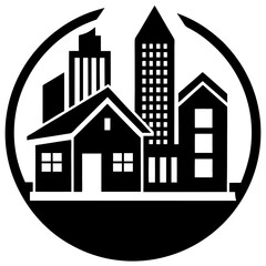 Fototapeta premium Building Icons Set: Perfect for Architecture and Real Estate Projects