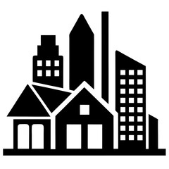 Fototapeta premium Building Icons Set: Perfect for Architecture and Real Estate Projects