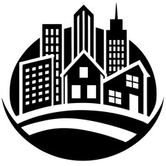 Fototapeta premium Building Icons Set: Perfect for Architecture and Real Estate Projects
