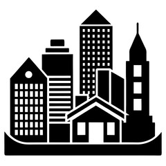 Fototapeta premium Building Icons Set: Perfect for Architecture and Real Estate Projects