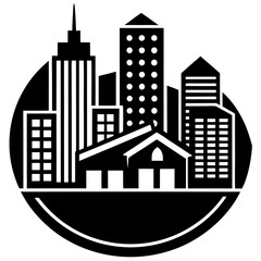 Fototapeta premium Building Icons Set: Perfect for Architecture and Real Estate Projects