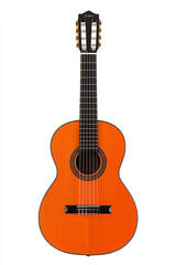 Obraz premium guitar, a classical guitar isolated on a white background.