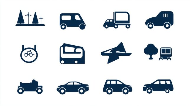 SymbolsIcons Minimalist Transportation Moment Icons