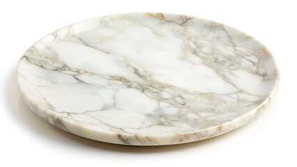 Vintage White Marble Plate - High Resolution Product Photography