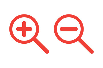 search icon, zoom icon, find contact icon, search symbol vector