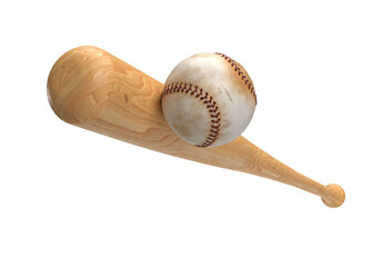 a baseball bat hitting the ball