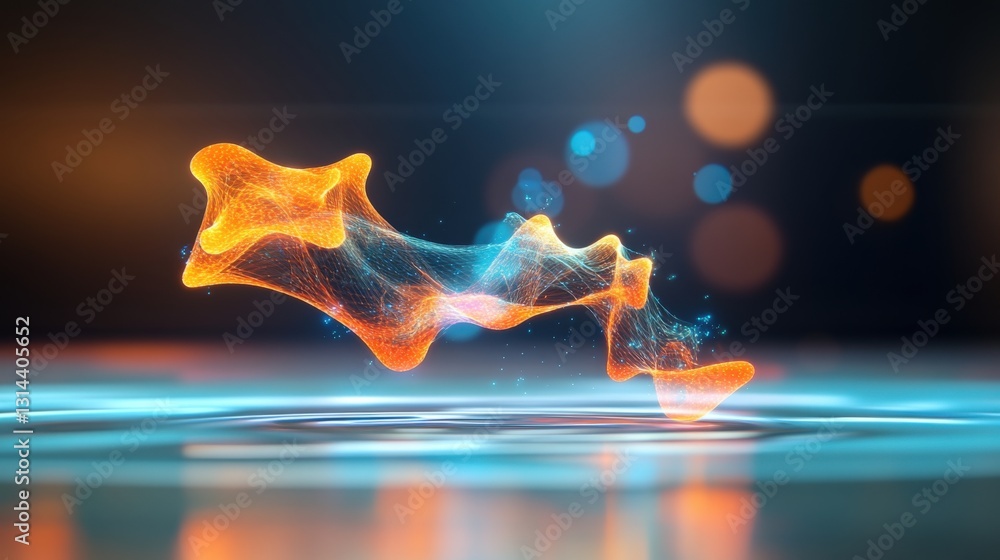 Poster dynamic fluid motion abstract art creation digital studio visual effects close-up creative expressio