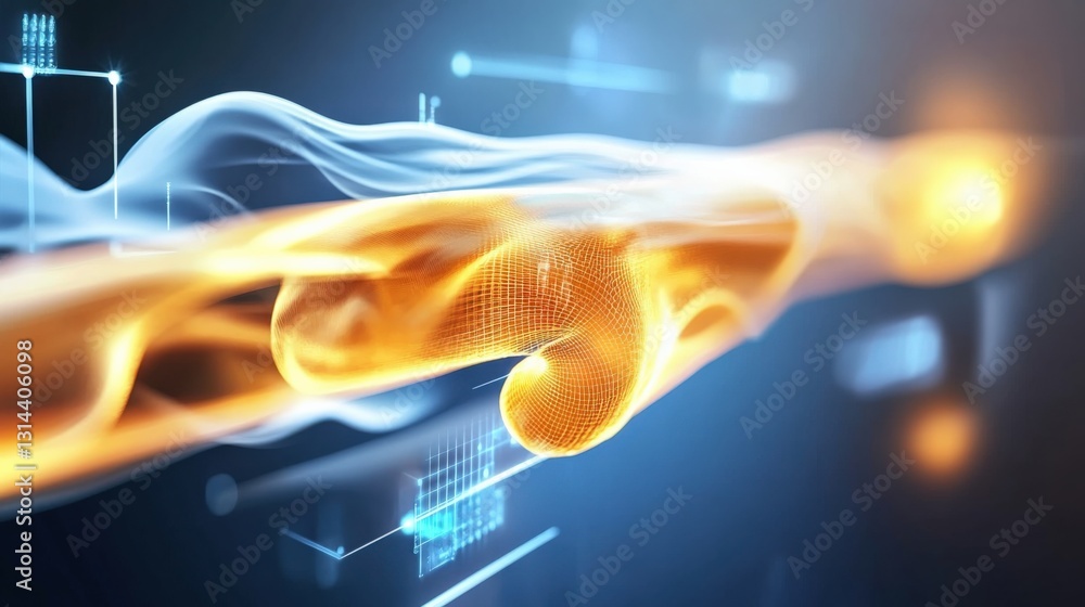 Aufkleber dynamic digital transformation interactive technology visuals virtual environment graphic design fut