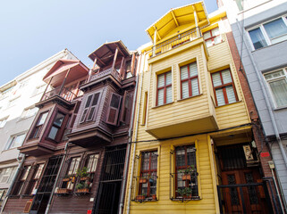 old houses in the old town of kadikoy in istanbul