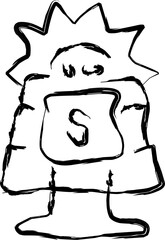 economy icon in doodle style