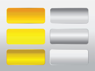 Beautiful elegant gradient gold & silver color in vector frame for labels, background, backdrop, poster, graphic element, design